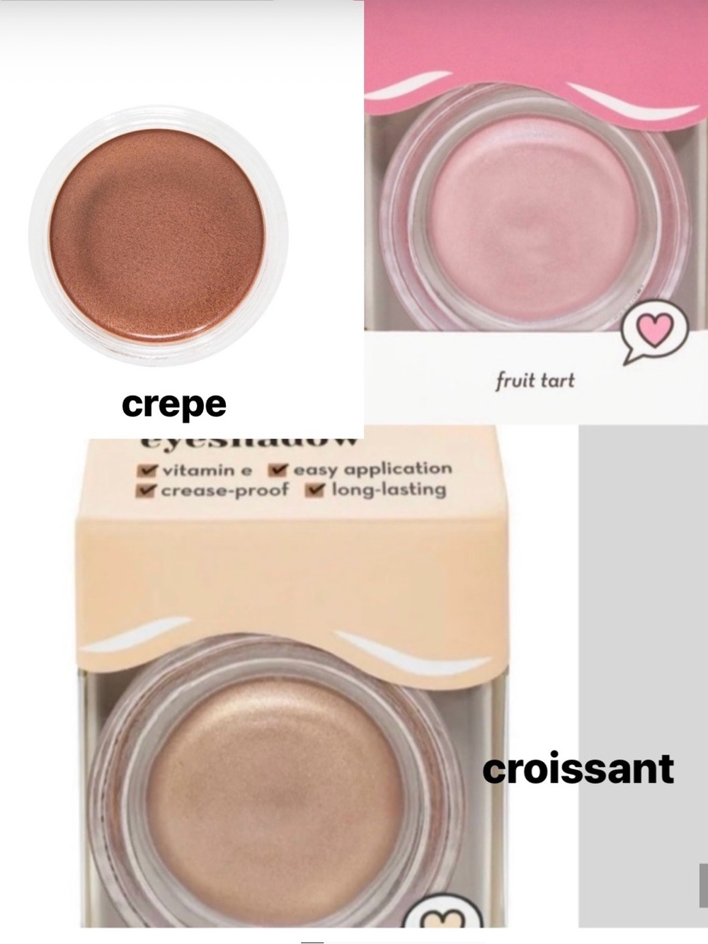 CHOOSE 1 The Crème Shop Crème Eyeshadow